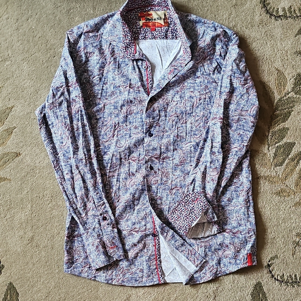 SLANE Multicolor Casual Button Down Shirt